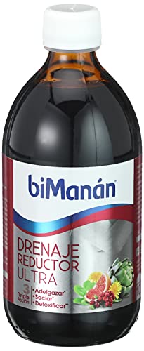 BIMANÁN - Drenaje Reductor Ultra, Triple Acción (Adelgazar, Saciar y Detoxificar). 500ml